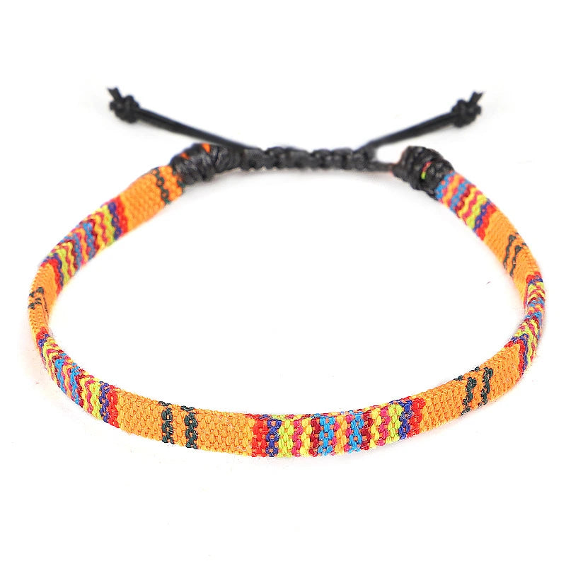Hand Woven Rainbow Color Anklet Bracelet supplier gallery image 10
