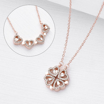 Retro Magnetic Folding Heart Shaped Jewellery Set supplier gallery image 9