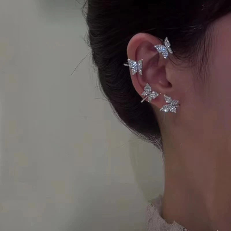 Butterfly Ear Clip Ear Hook Earrings supplier gallery image 4