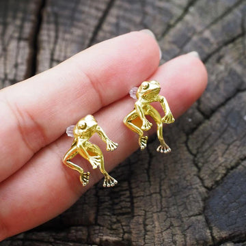 Cute Frog Funny Animal Stud Earrings supplier gallery image 9