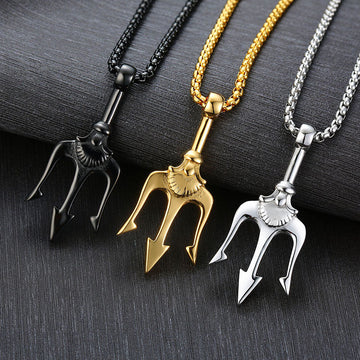 Supplier listing photo for Neptune's Trident Retro Mythical Sea Necklace