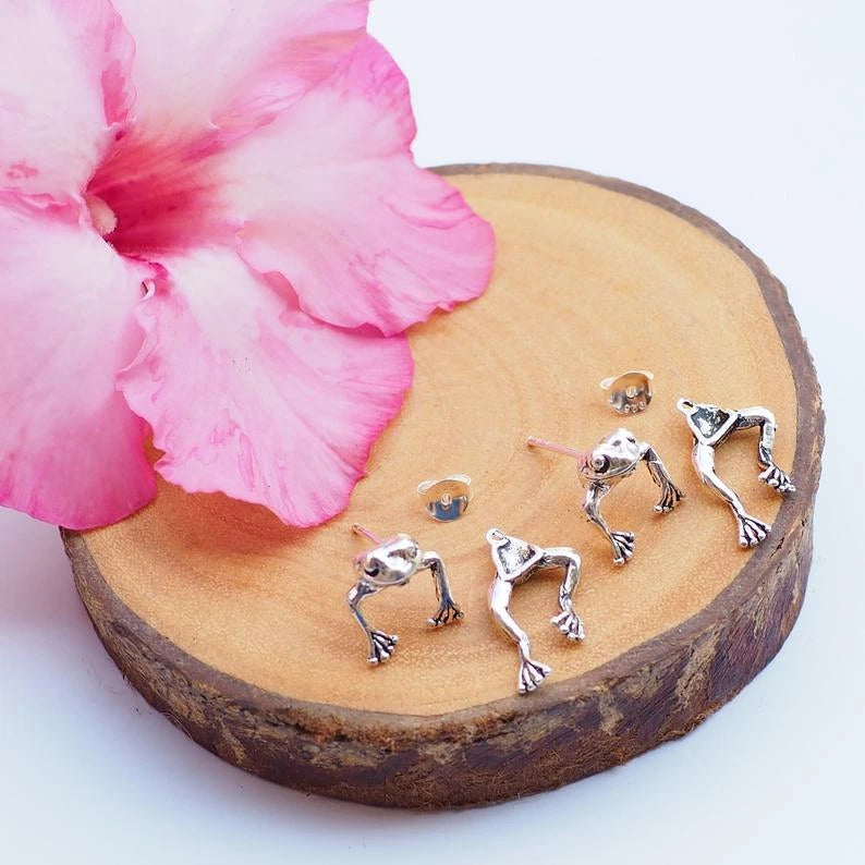 Cute Frog Funny Animal Stud Earrings supplier gallery image 6