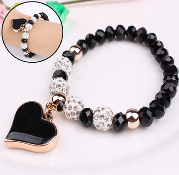 Supplier listing photo for Elastic Heart Detail Bracelet