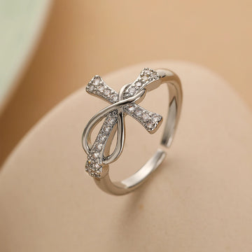 Colour-Block Cross Ring, view 3