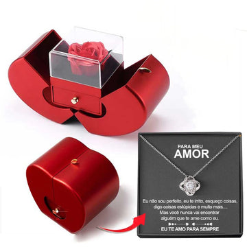 Eternal Rose Gift Box with Love Necklace, view 9