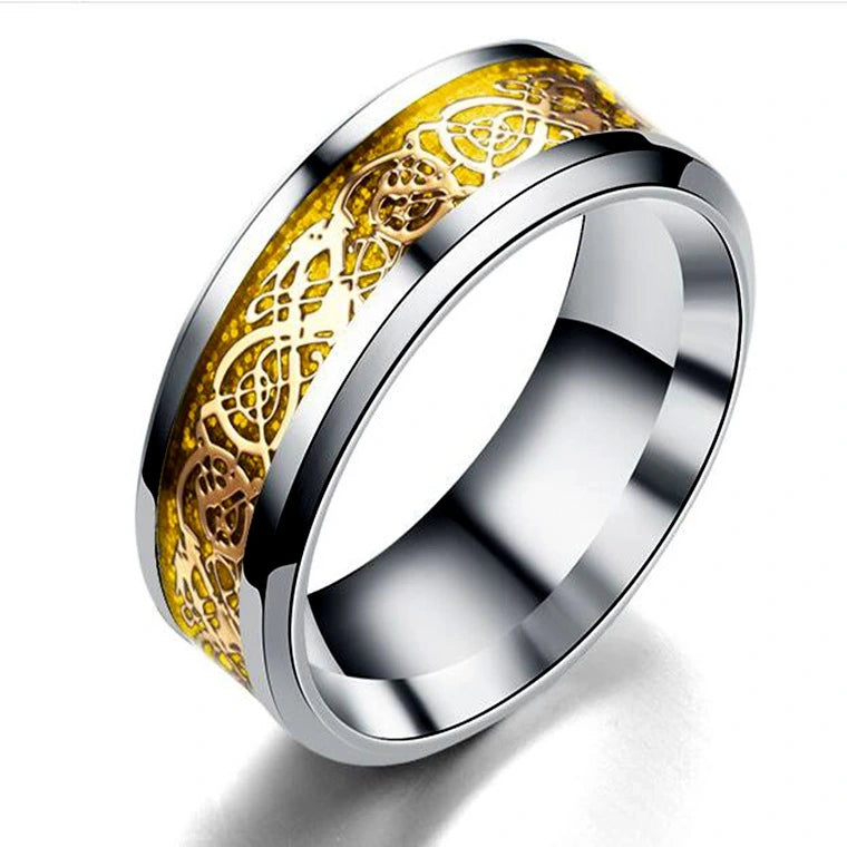 Dragon Pattern Band Ring supplier gallery image 7