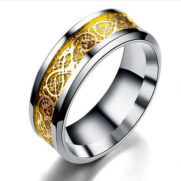 Dragon Pattern Band Ring supplier gallery image 7