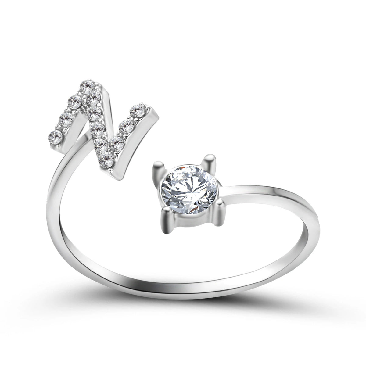 Design Adjustable Initial Letter Elegant Ring supplier gallery image 51