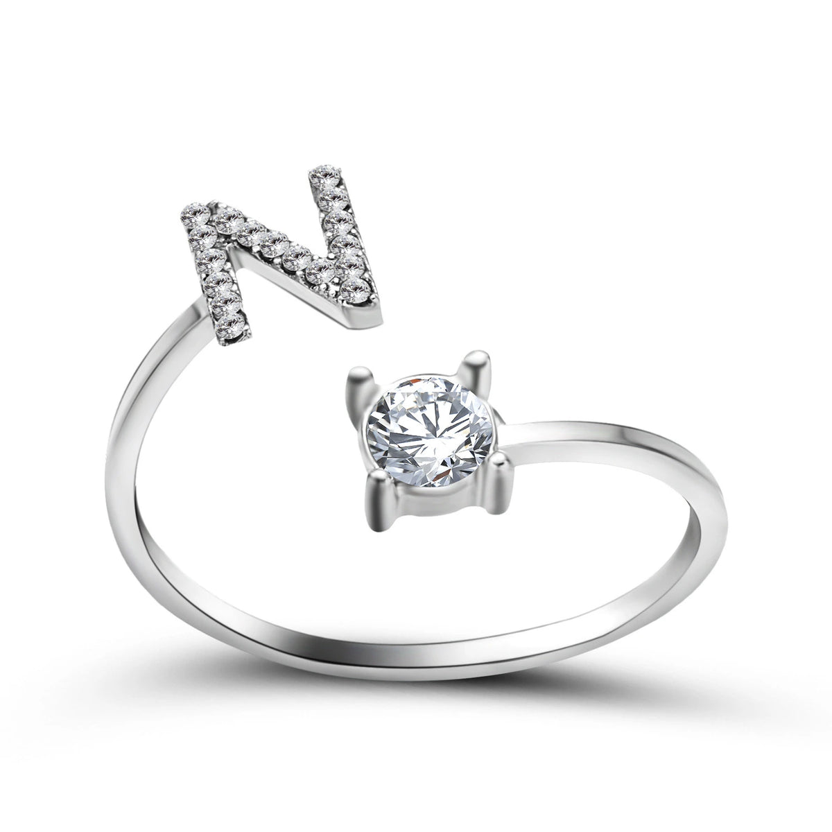 Design Adjustable Initial Letter Elegant Ring supplier gallery image 39