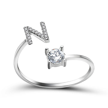 Design Adjustable Initial Letter Elegant Ring supplier gallery image 39