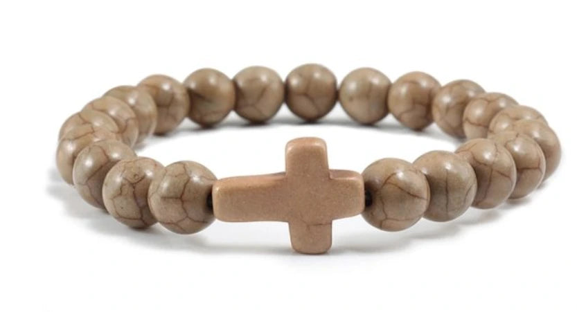 Blue Turquoise Cross Bracelet supplier gallery image 4