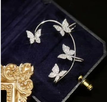 Butterfly Ear Clip Ear Hook Earrings supplier gallery image 10