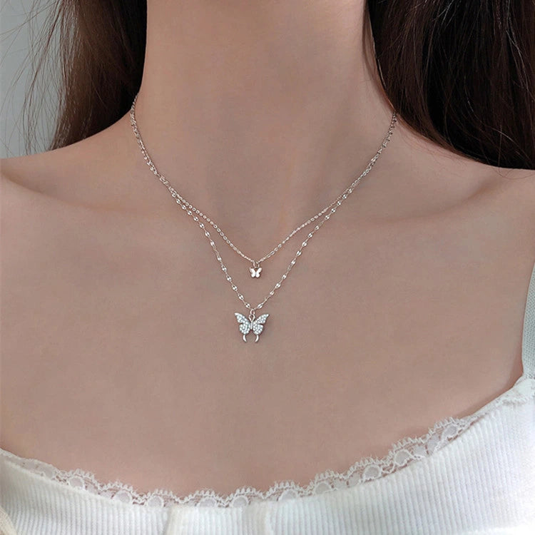 Elegant Color Shiny Butterfly Ladies Necklace supplier gallery image 11
