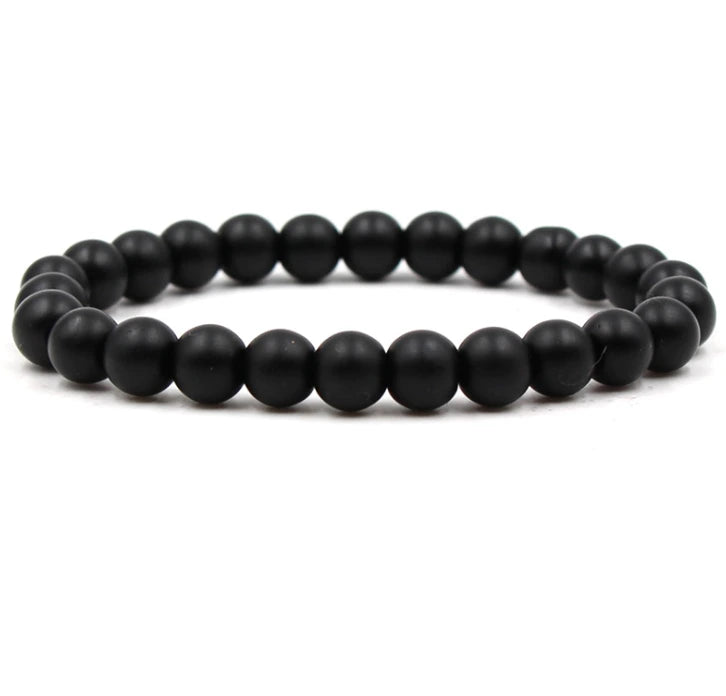 Classic Black Matte Green Malachite Bracelet supplier gallery image 7