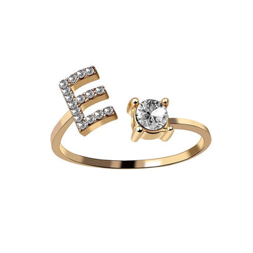Design Adjustable Initial Letter Elegant Ring supplier gallery image 8