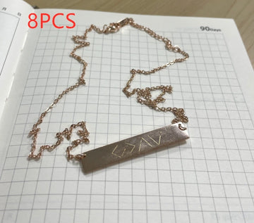 Horizontal Bar Pendant Necklace, view 11