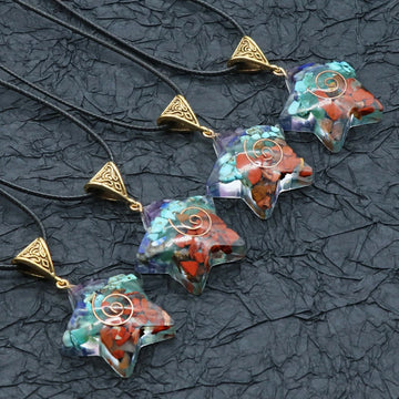 Seven Chakra Crystal Pendant Necklace, view 42
