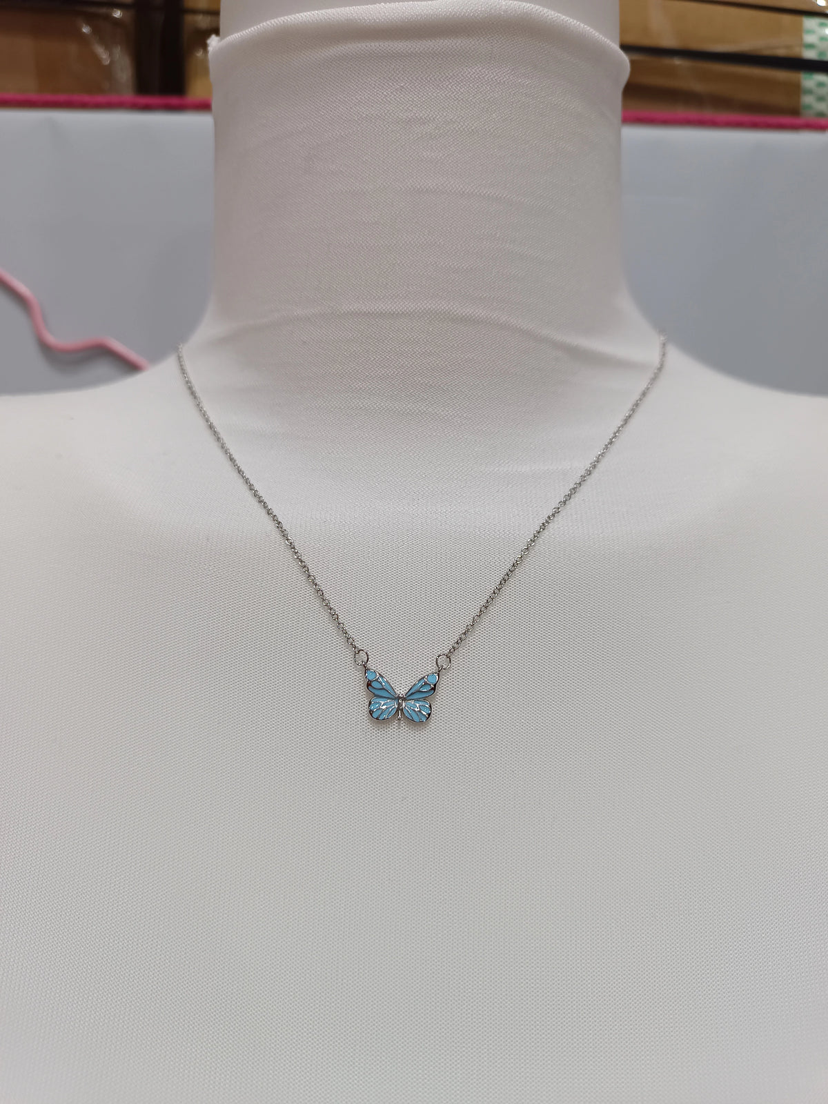Blue Luminous Butterfly Glow Dark Necklace supplier gallery image 18