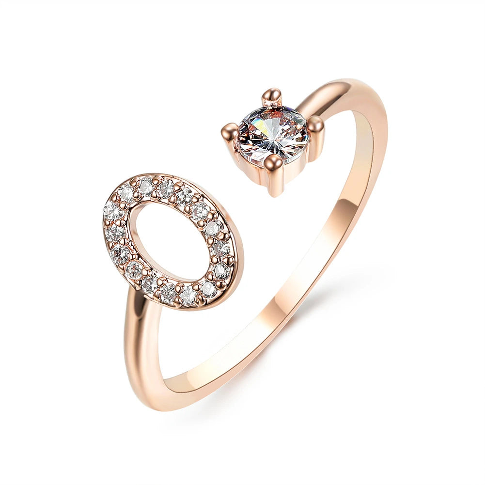 Design Adjustable Initial Letter Elegant Ring supplier gallery image 61