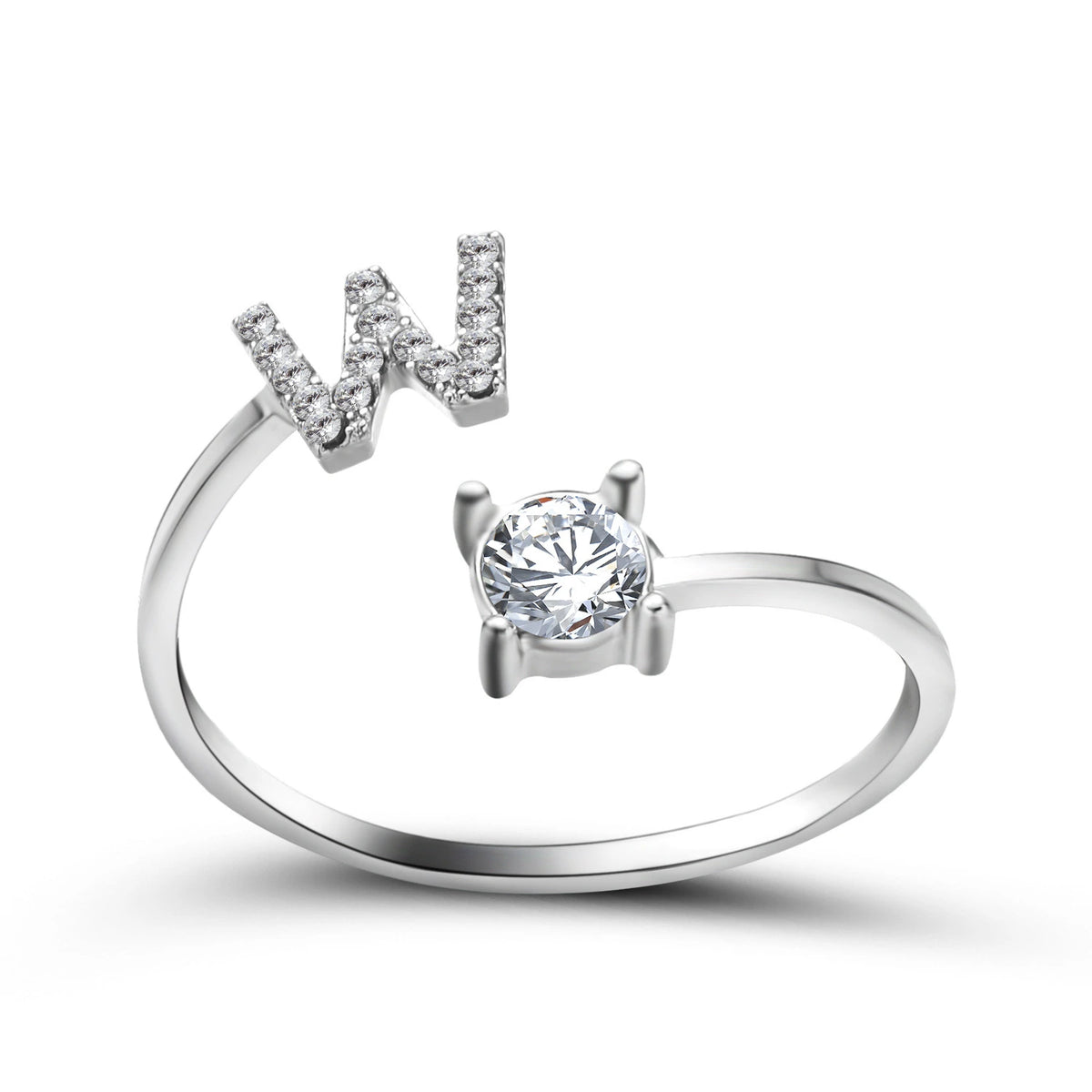 Design Adjustable Initial Letter Elegant Ring supplier gallery image 48