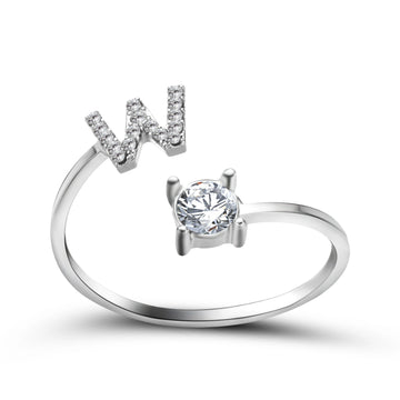 Design Adjustable Initial Letter Elegant Ring supplier gallery image 48