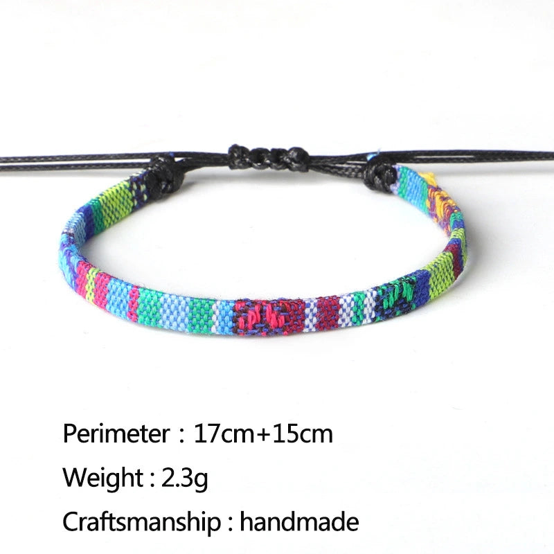 Hand Woven Rainbow Color Anklet Bracelet supplier gallery image 9
