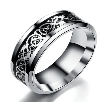 Dragon Pattern Band Ring supplier gallery image 5