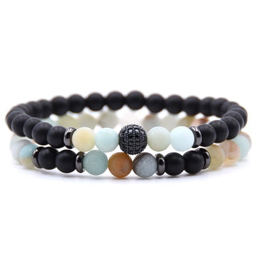 6 mm Natural Stone Bead Bracelet, view 15