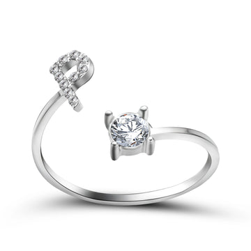 Design Adjustable Initial Letter Elegant Ring supplier gallery image 41