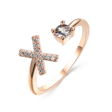 Design Adjustable Initial Letter Elegant Ring supplier gallery image 72