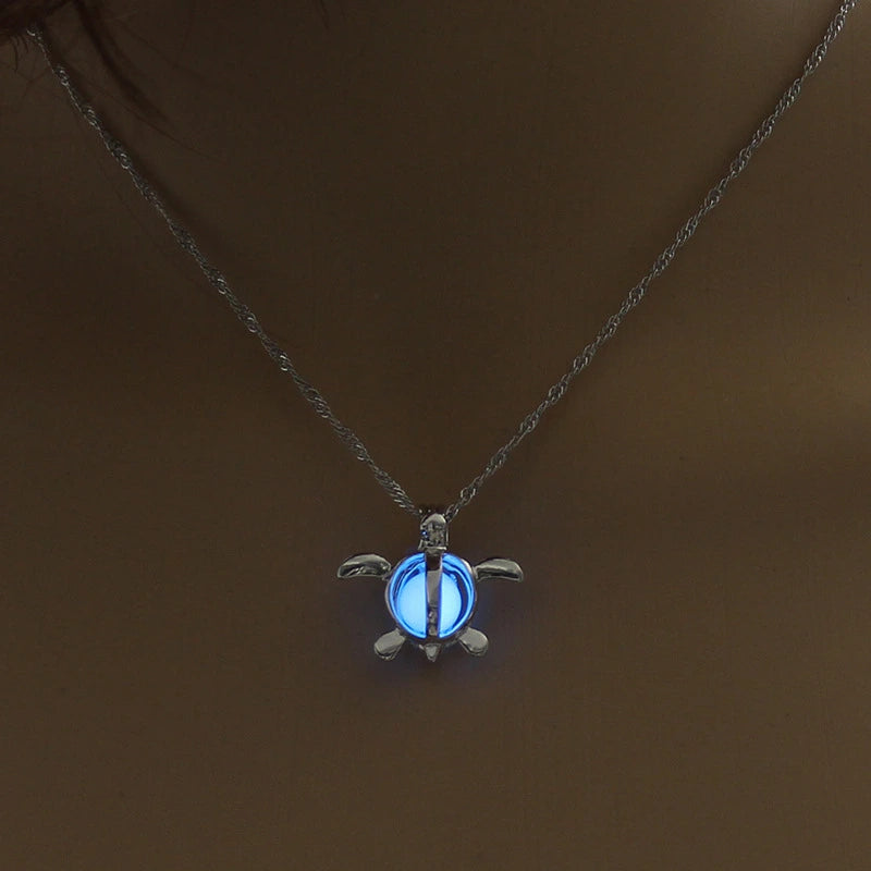 Glow-in-the-Dark Moon Pendant Necklace, view 11