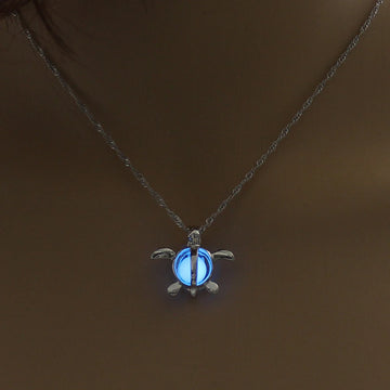 Glow-in-the-Dark Moon Pendant Necklace, view 11
