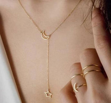 Moon Star Chain Short Necklace supplier gallery image 4