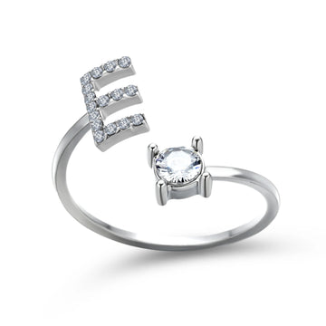 Design Adjustable Initial Letter Elegant Ring supplier gallery image 30