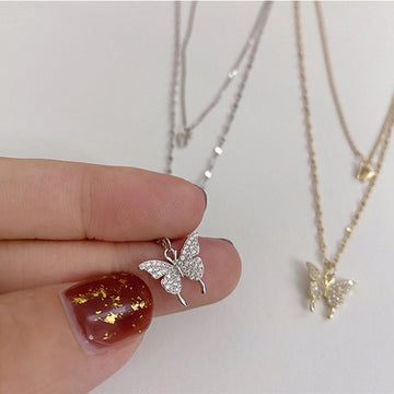 Elegant Color Shiny Butterfly Ladies Necklace supplier gallery image 7