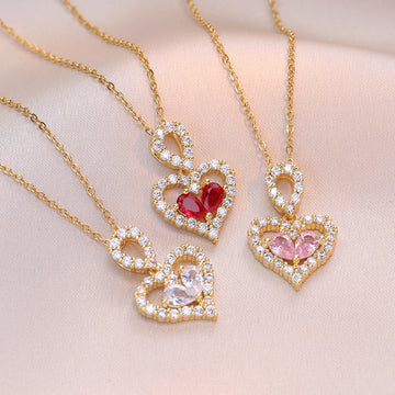 Exquisite Heart Party Necklace supplier gallery image 3