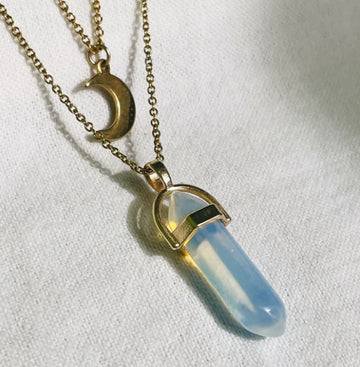 Moon Hexagonal Column Necklace supplier gallery image 12