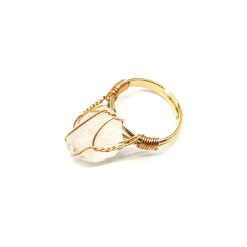 Personality Hand Wrapped Rough Stone Ring supplier gallery image 9