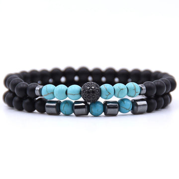 6 mm Natural Stone Bead Bracelet, view 18