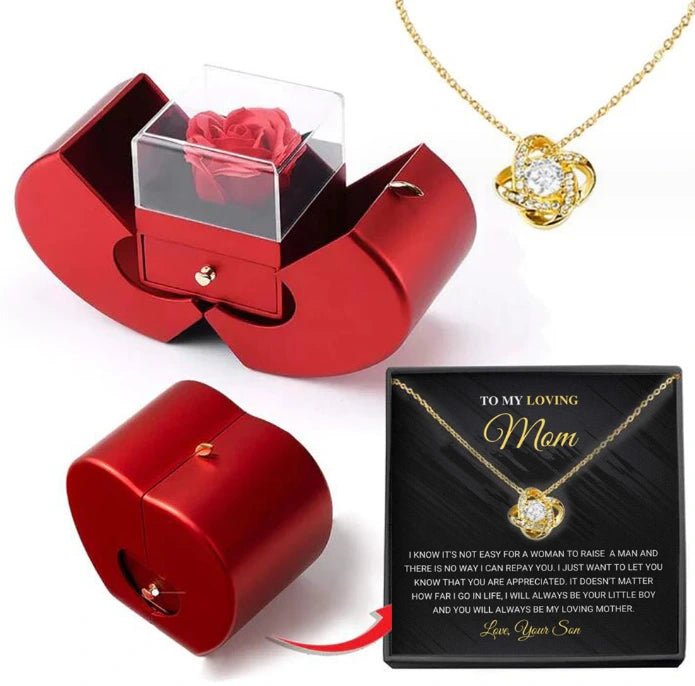 Eternal Rose Gift Box with Love Necklace, view 36