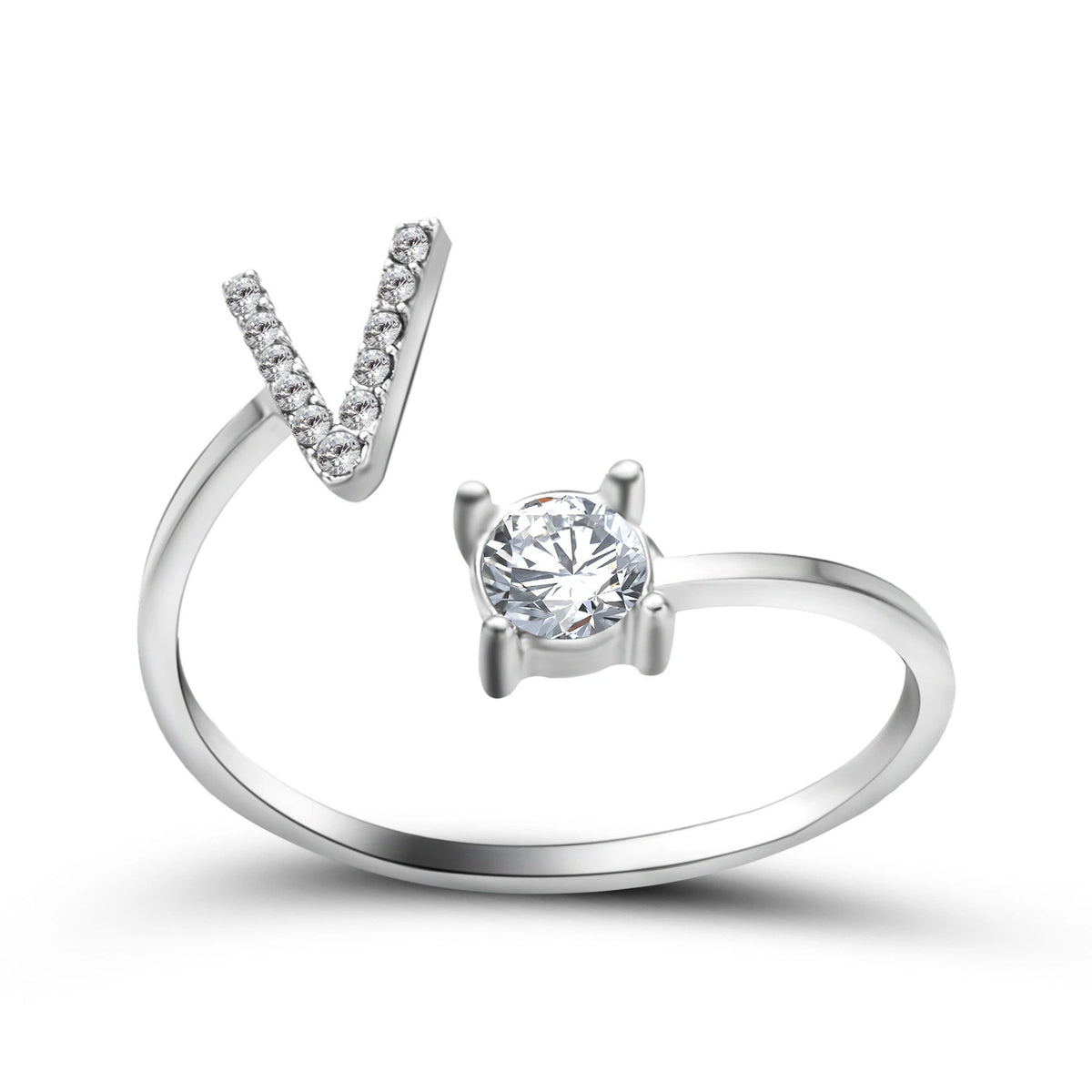 Design Adjustable Initial Letter Elegant Ring supplier gallery image 47