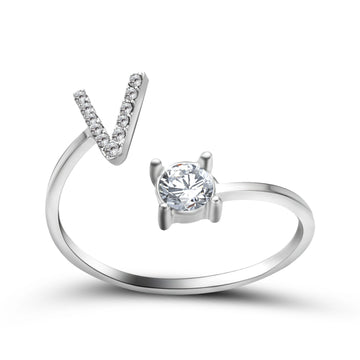 Design Adjustable Initial Letter Elegant Ring supplier gallery image 47