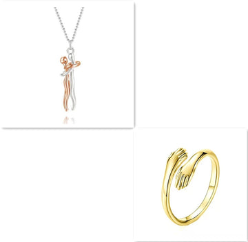 Love Hug Unisex Couple Chain Necklace supplier gallery image 14