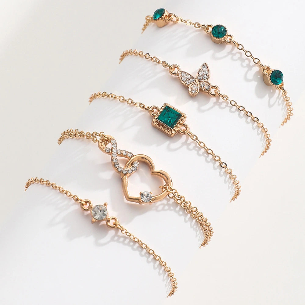 Bohemian Green Heart Bracelet supplier gallery image 5