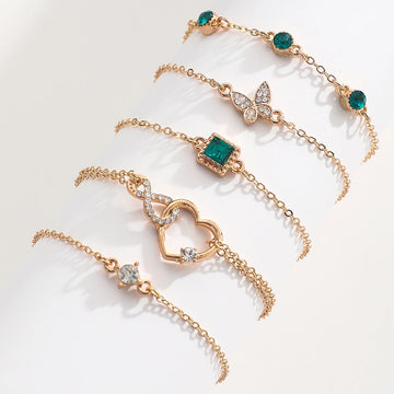 Bohemian Green Heart Bracelet supplier gallery image 5