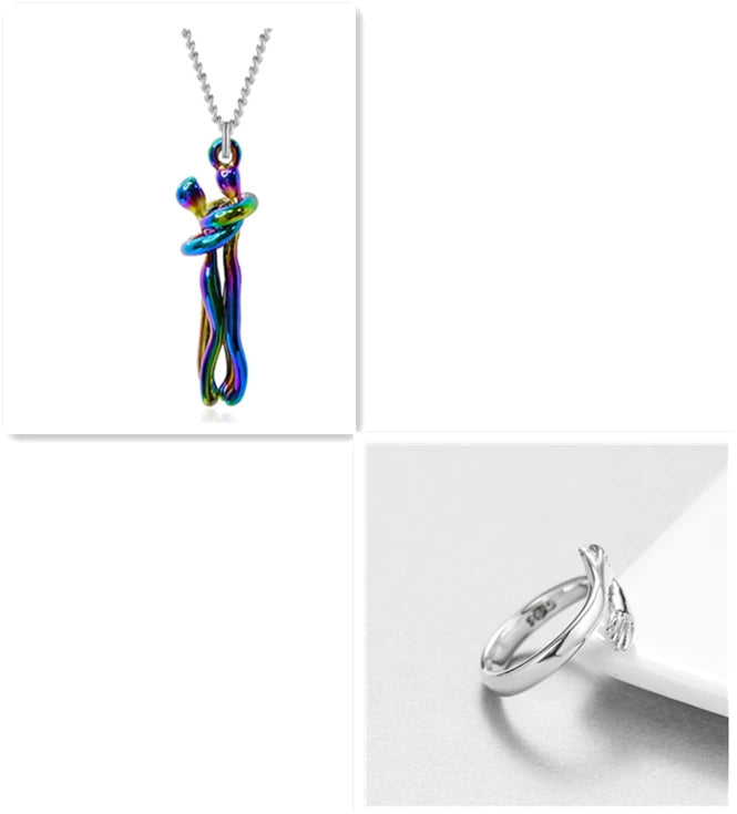 Love Hug Unisex Couple Chain Necklace supplier gallery image 24