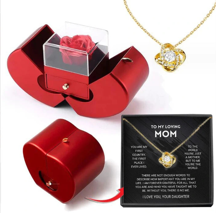 Eternal Rose Gift Box with Love Necklace, view 30