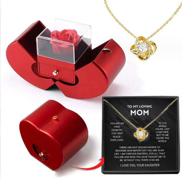 Eternal Rose Gift Box with Love Necklace, view 30