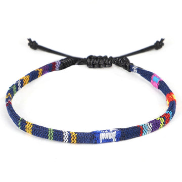 Hand Woven Rainbow Color Anklet Bracelet supplier gallery image 16