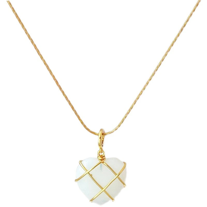 Moonstone Cartoon Princess Love Girl Necklace supplier gallery image 13